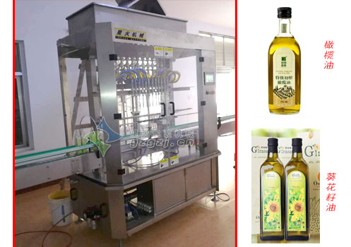 全自动瓶装橄榄油灌装机及包装样品